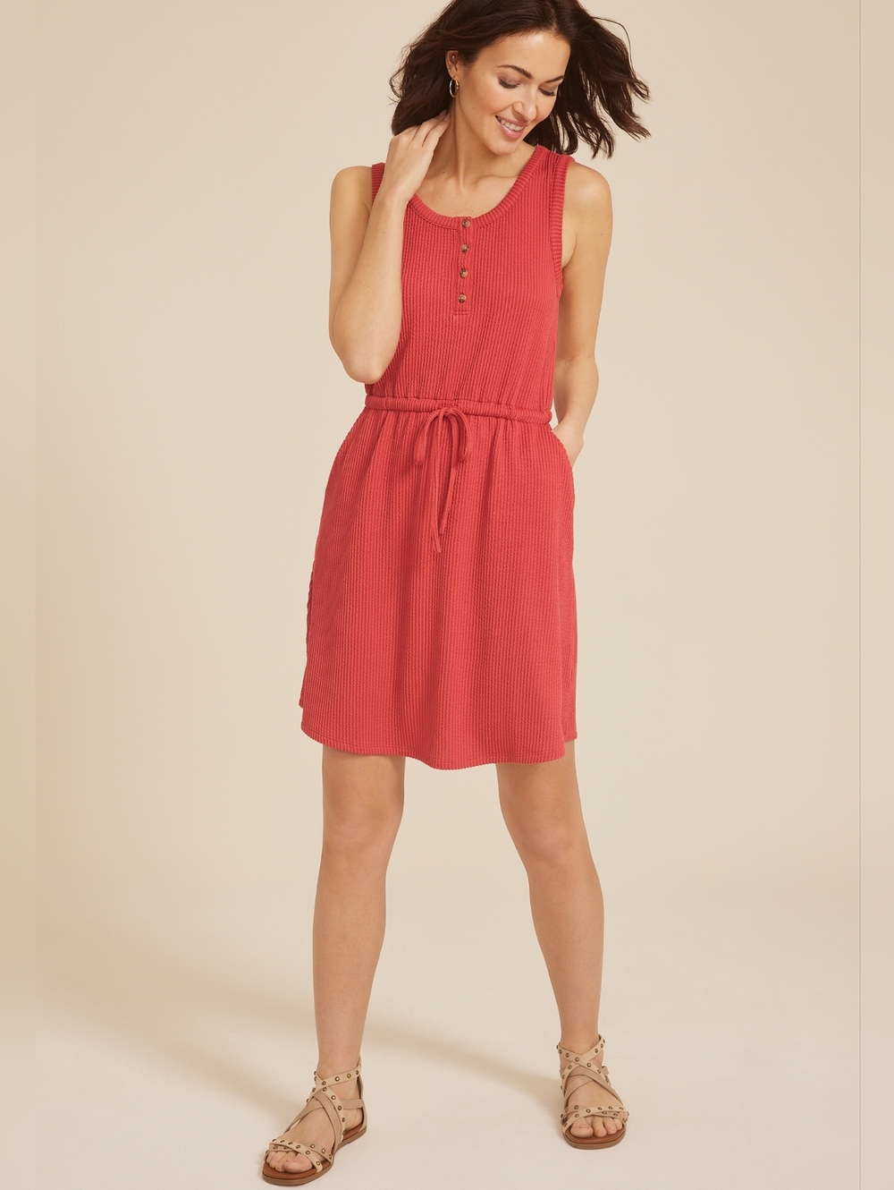 Maurices 24/7 Bare Wavy Rib Dress